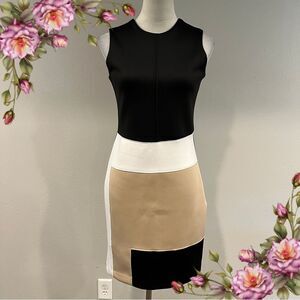 Colorblock Sleeveless‎ fitted formal Dress size 2